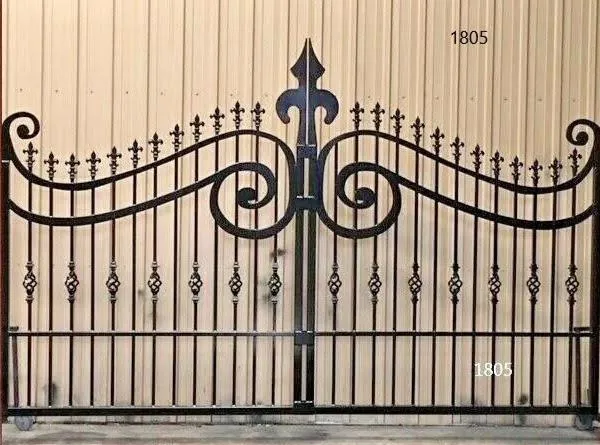 Simple Iron Gate with Vertical Bars